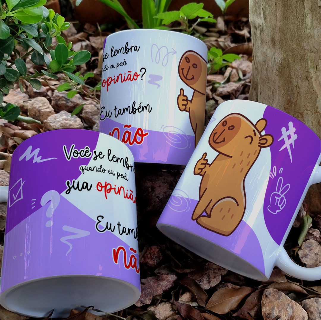 Arquivo Sublimação Caneca - Capivara Debochada #10