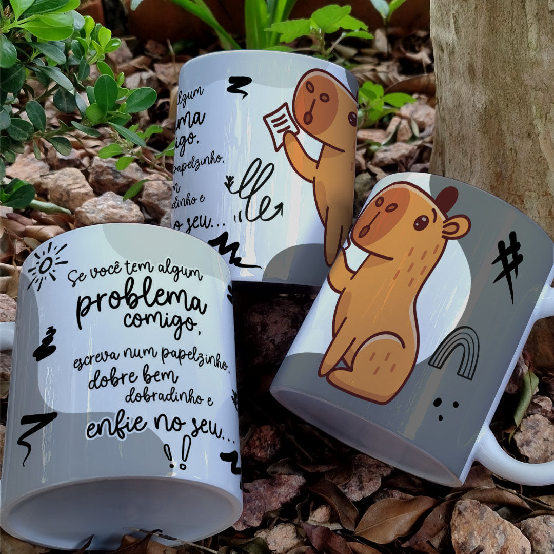Arquivo Sublimação Caneca - Capivara Debochada #16