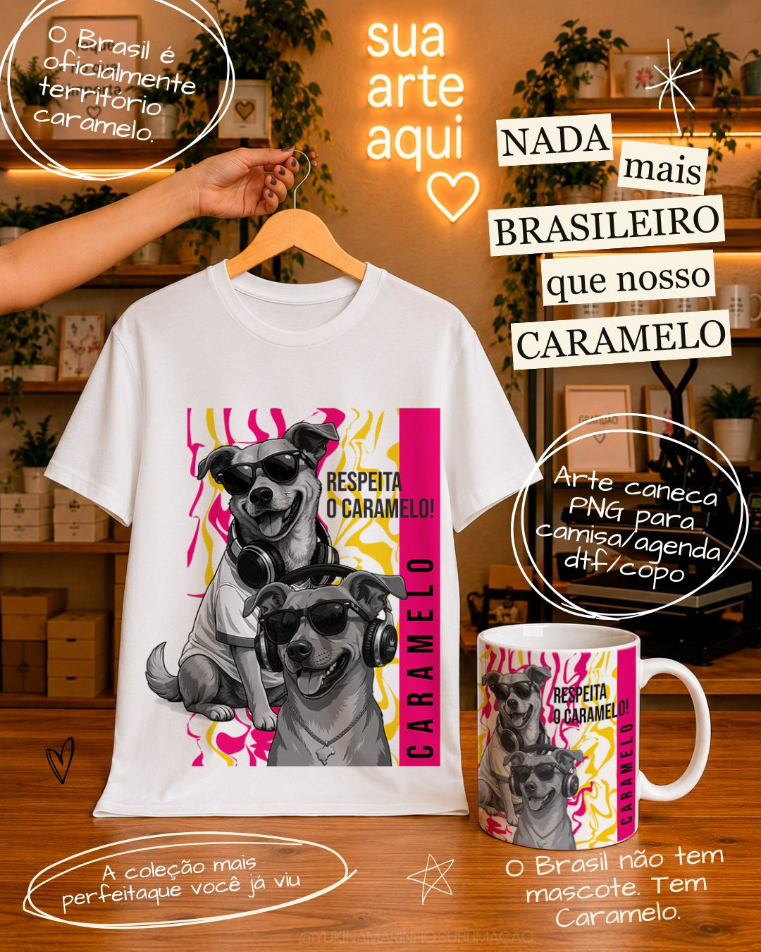 Arquivo Sublimação Pack Caramelo