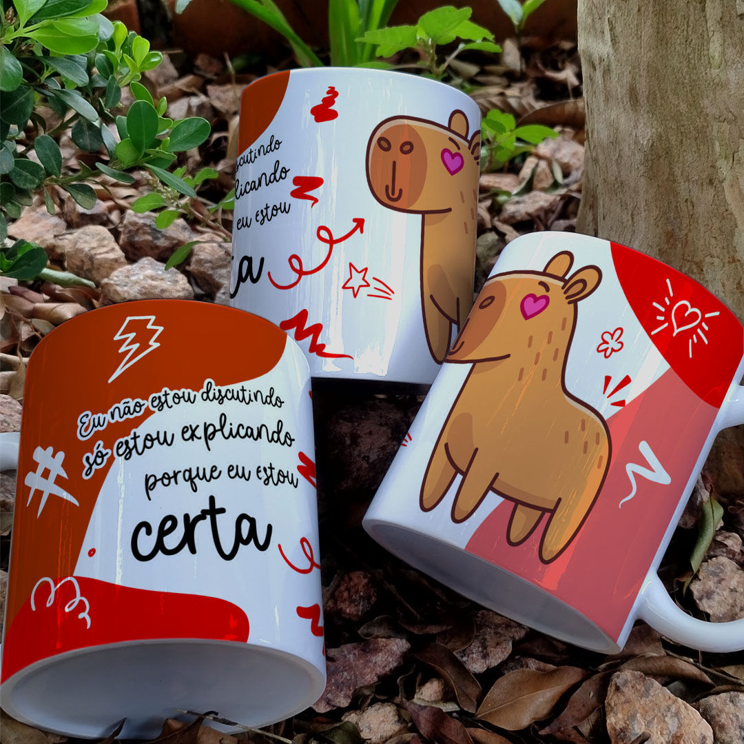 Arquivo Sublimação Caneca - Capivara Debochada #1