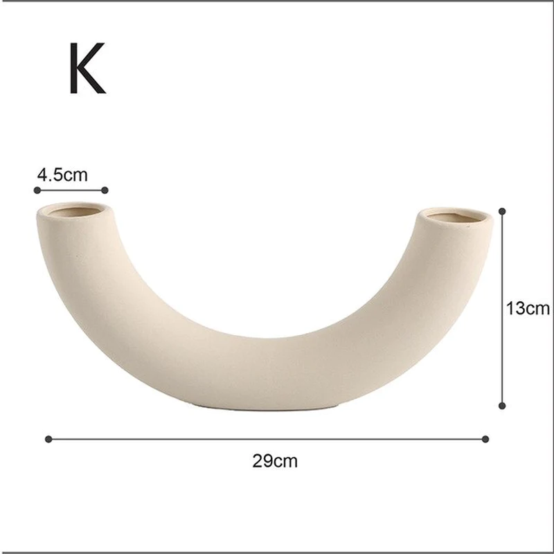 Thumbnail: Ceramic Vase Nordic Home Decor Room Decoration Candle Holder Flower Pot Decorati