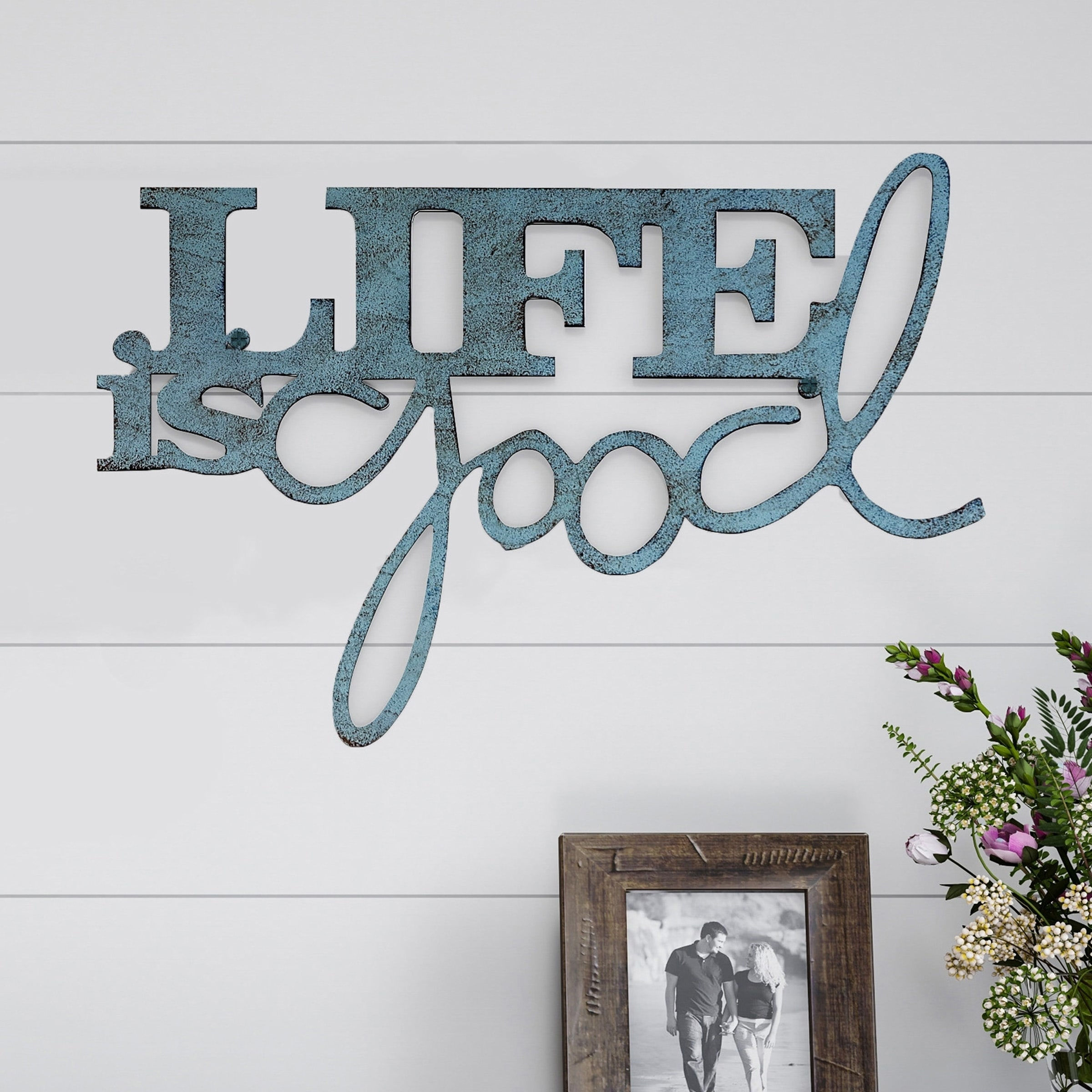 Lavish Home Life is Good 3D Metal Wall Art