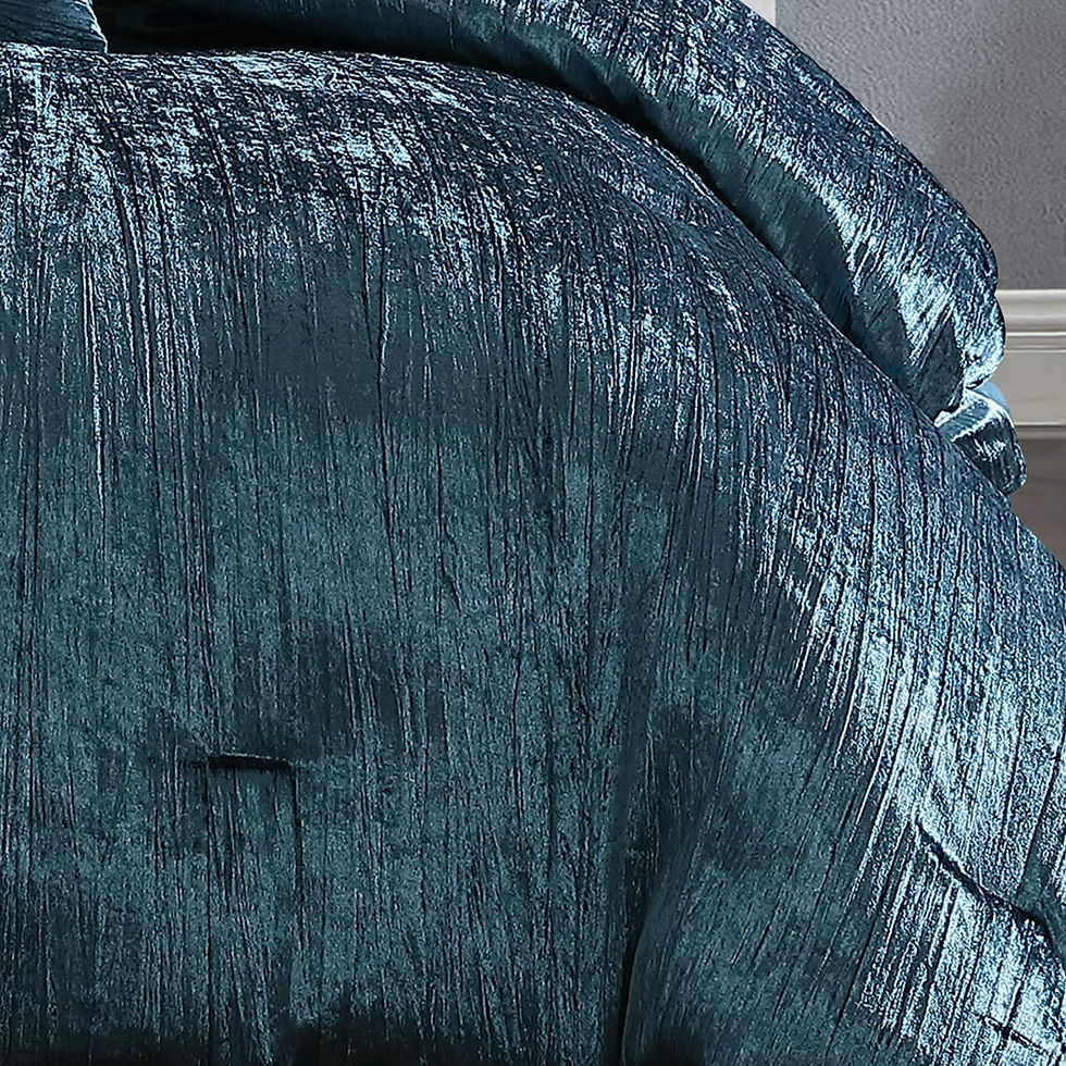 Thumbnail: Riverbrook Home Turin Crinkled Velvet 7-piece Comforter Set