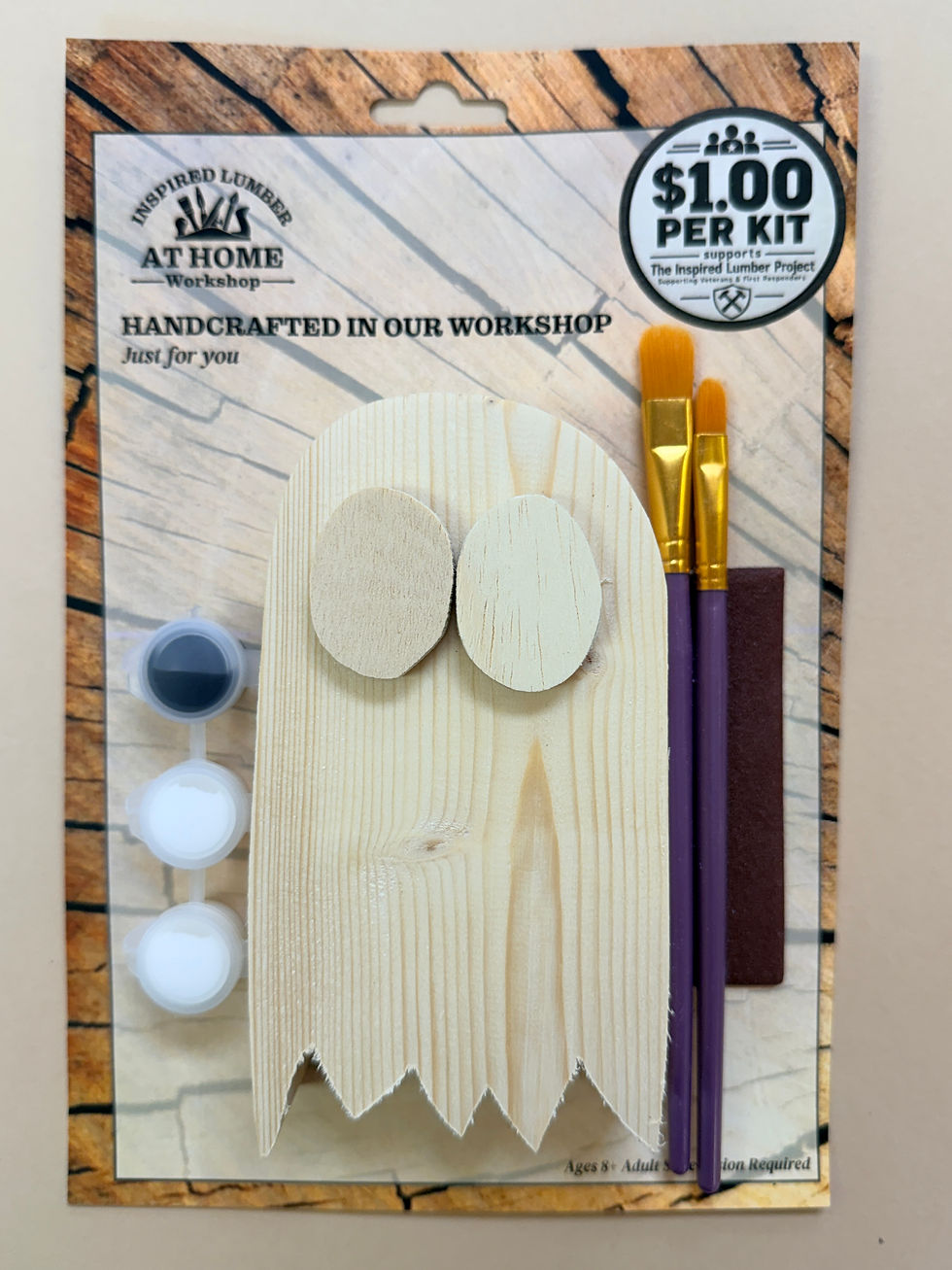 Thumbnail: Inspired Lumber Workshop At Home Kit - Mini Monster - Ghost