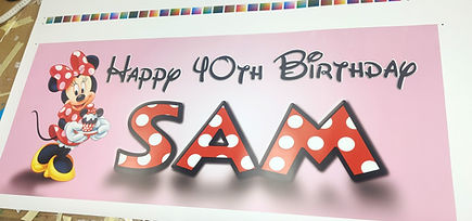 40th Birthday Banner