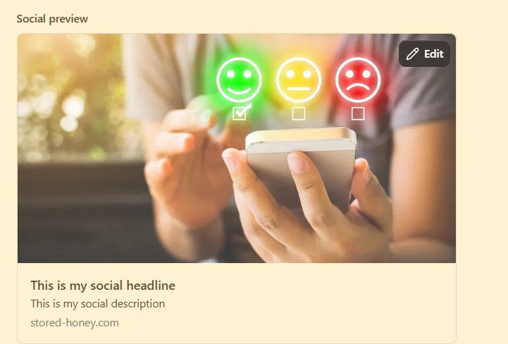 Social preview feature in Substack