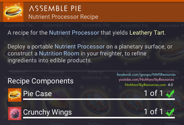 Leathery Tart (Pie Case + Crunchy Wings) - Recipe [Waypoint 4.04].png