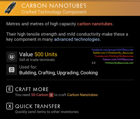 Carbon Nanotubes - Info Panel [Emergence 3.70].png
