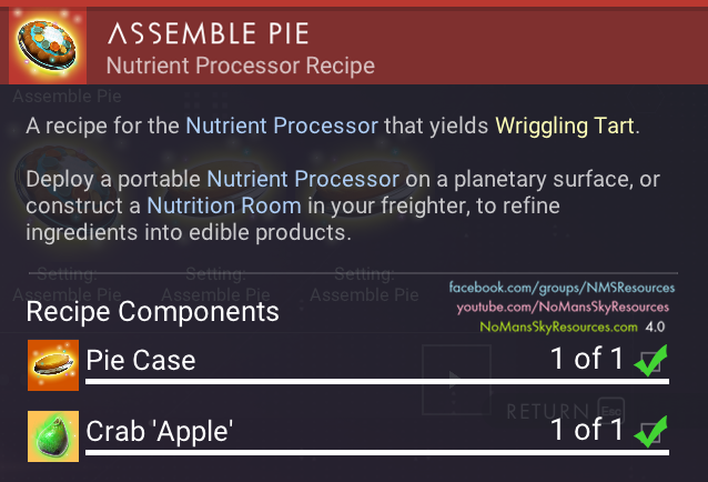 Wriggling Tart (Pie Case + Crab 'Apple') - Recipe [Waypoint 4.04].png