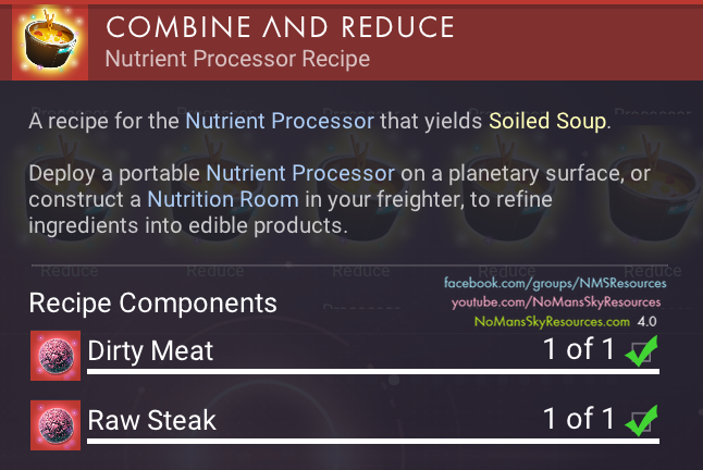 Soiled Soup (Dirty Meat + Raw Steak) - Recipe [Waypoint 4.04].png