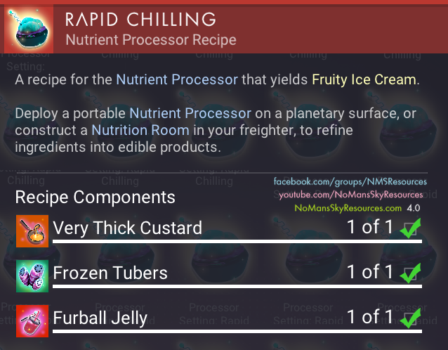 Fruity Ice Cream (Very Thick Custard + Frozen Tubers + Furball Jelly) - Recipe [Waypoint 4