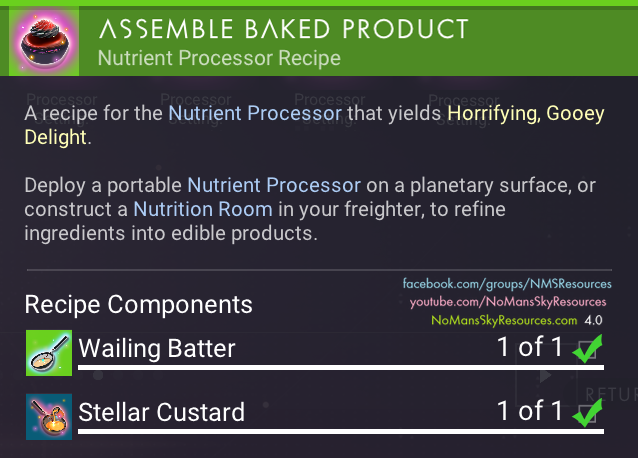 Horrifying Gooey Delight (Wailing Batter + Stellar Custard) - Recipe [Waypoint 4.04].png