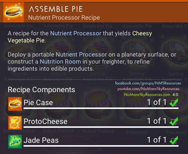 Cheesy Vegetable Pie (Pie Case + ProtoCheese + Jade Peas) - Recipe [Waypoint 4.04].png