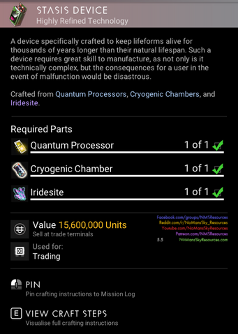 Stasis Device - Blueprint Requirements [Waypoint 4.04].png