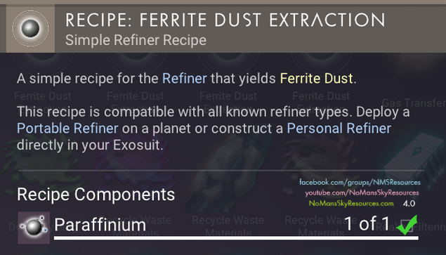 Simple Refiner Recipes - 007 Ferrite Dust (3) [Waypoint 4.0].png