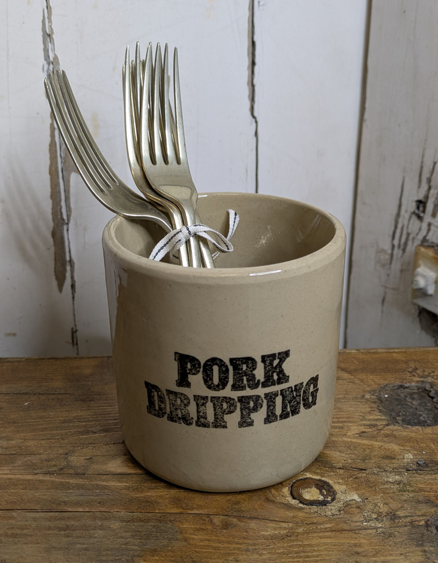 Vintage Stoneware Dripping Pot