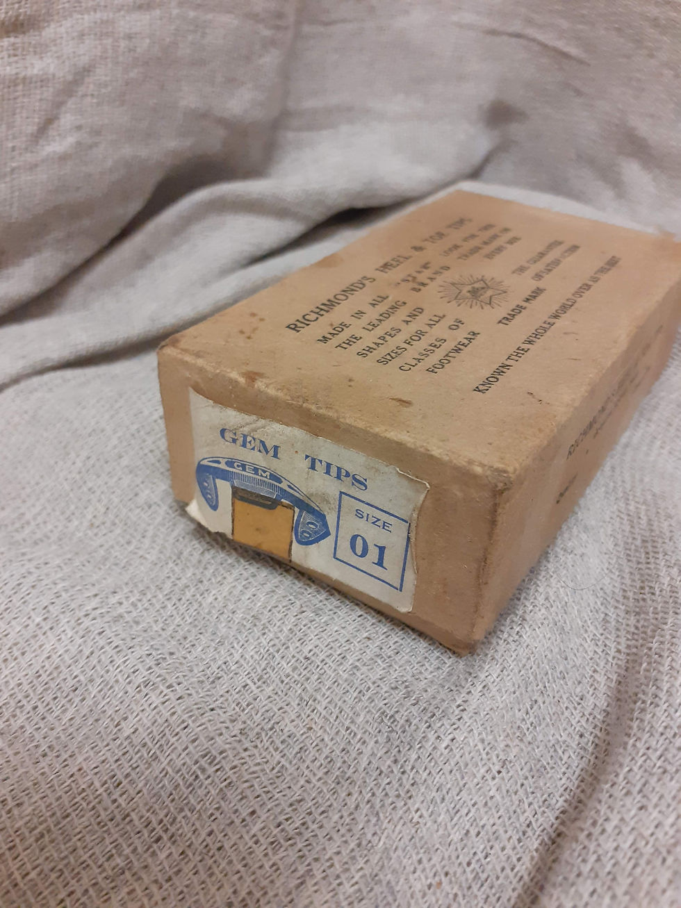 Thumbnail: Vintage packaging and goods - Richmond's Heel & Toe Tip