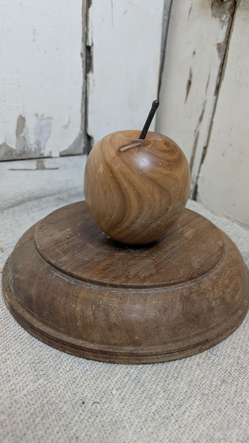 Thumbnail: Turned wooden apple