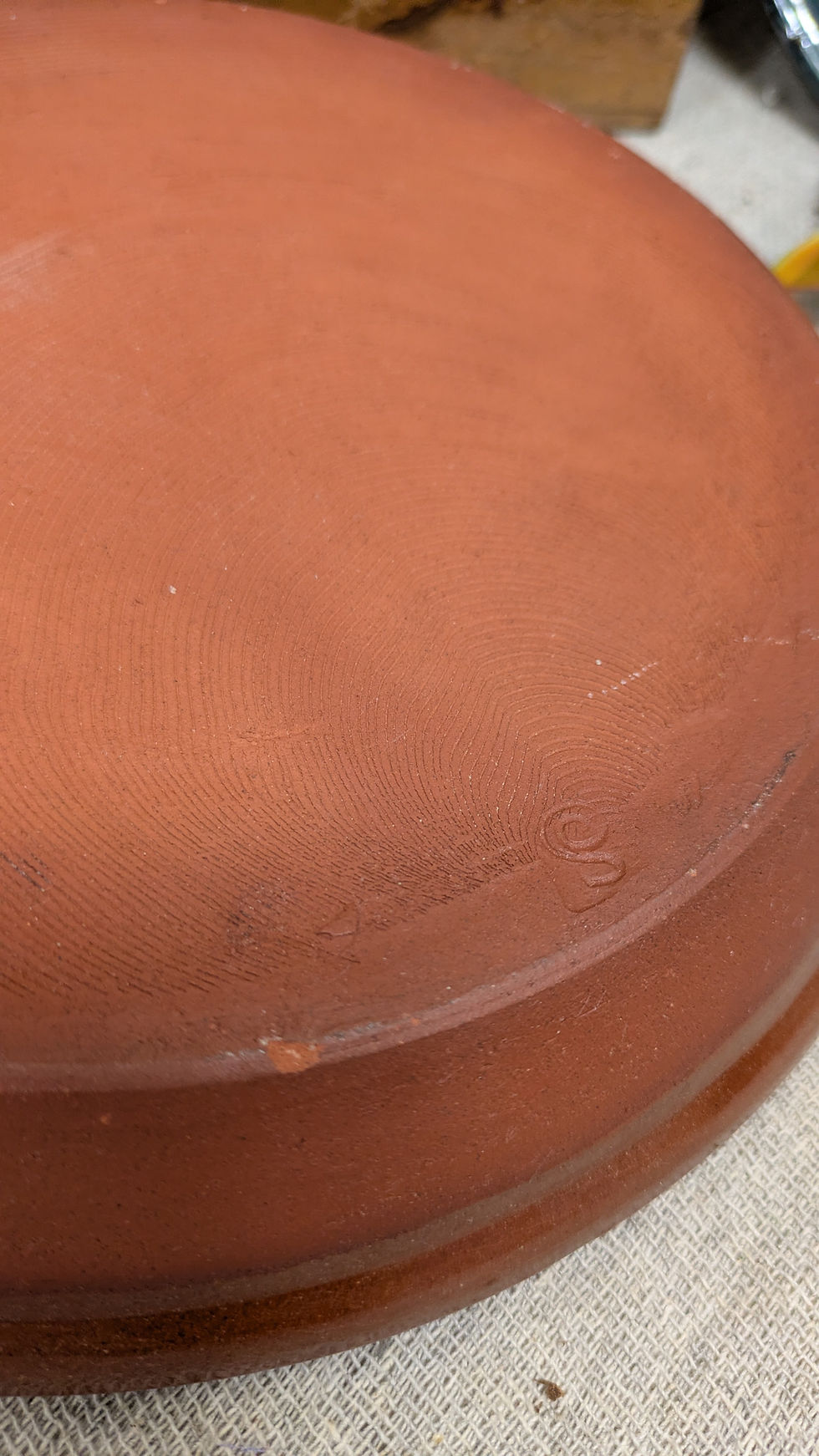 Thumbnail: Slipware shallow bowl