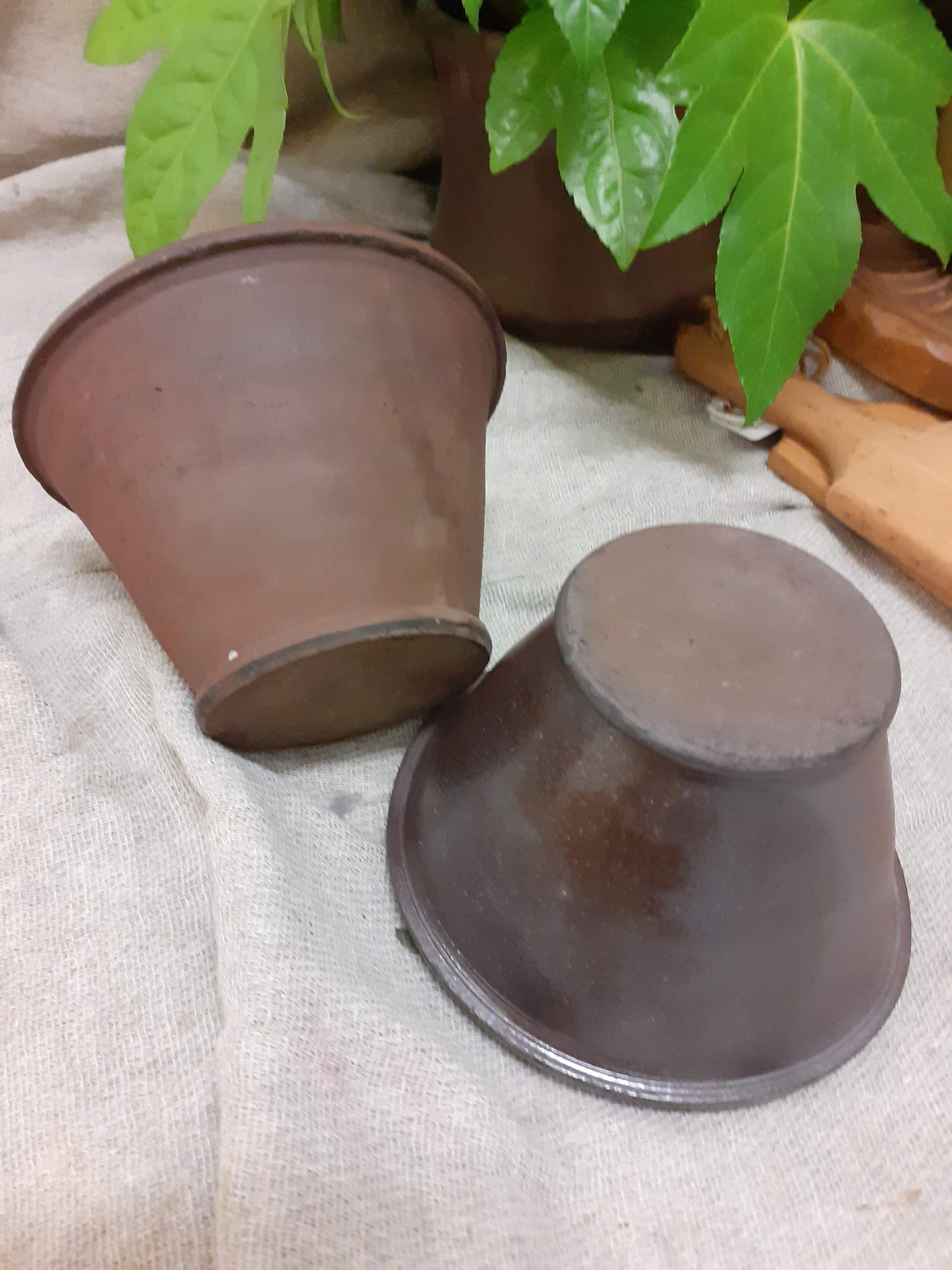 French iron ware stone glazed bowls