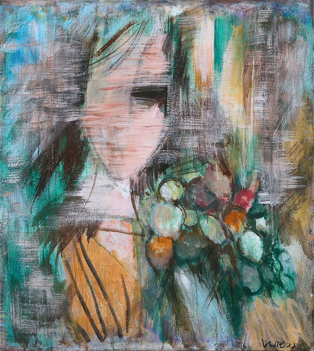 Thiếu nữ bên hoa 3 (Young girl with flower 3)
