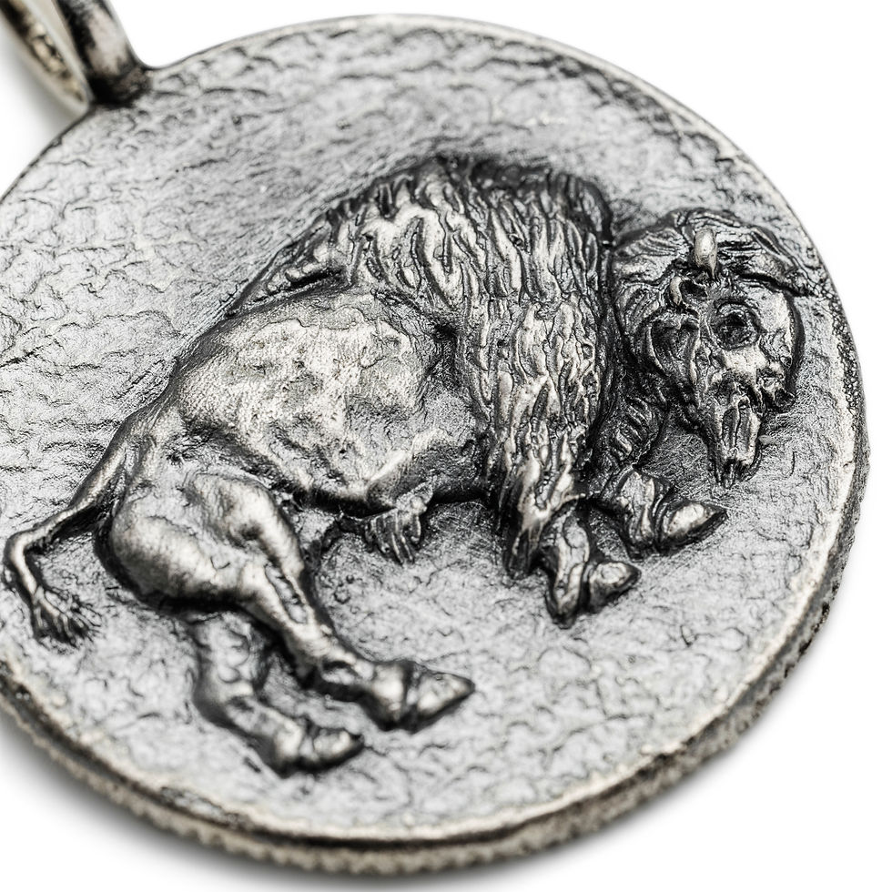 Miniaturbild: Bison Medaillon