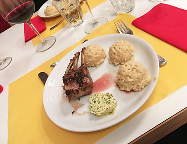 Lammracks mit Limonenrisotto