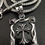 Thumbnail: Large Statement Black Medieval Gothic Cross Necklace