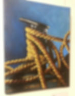 Annabella Noviello's Rope in Belfast Harbour. We loved the amazing texture and sense of light Annabella achieved on the rope.