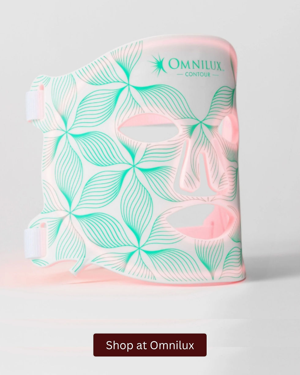Omnilux Contour LED face mask for red light skincare therapy