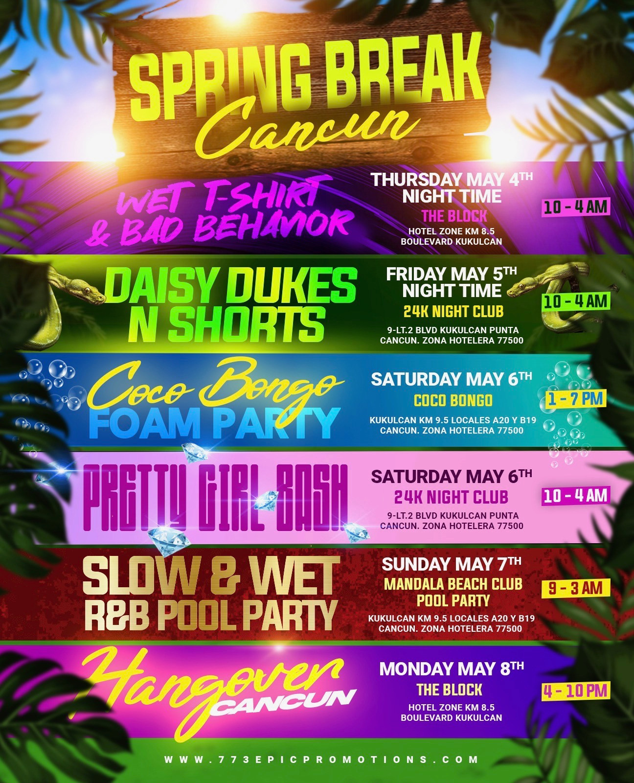 Adult Spring Break Cancun Edition 773Epic Promotions