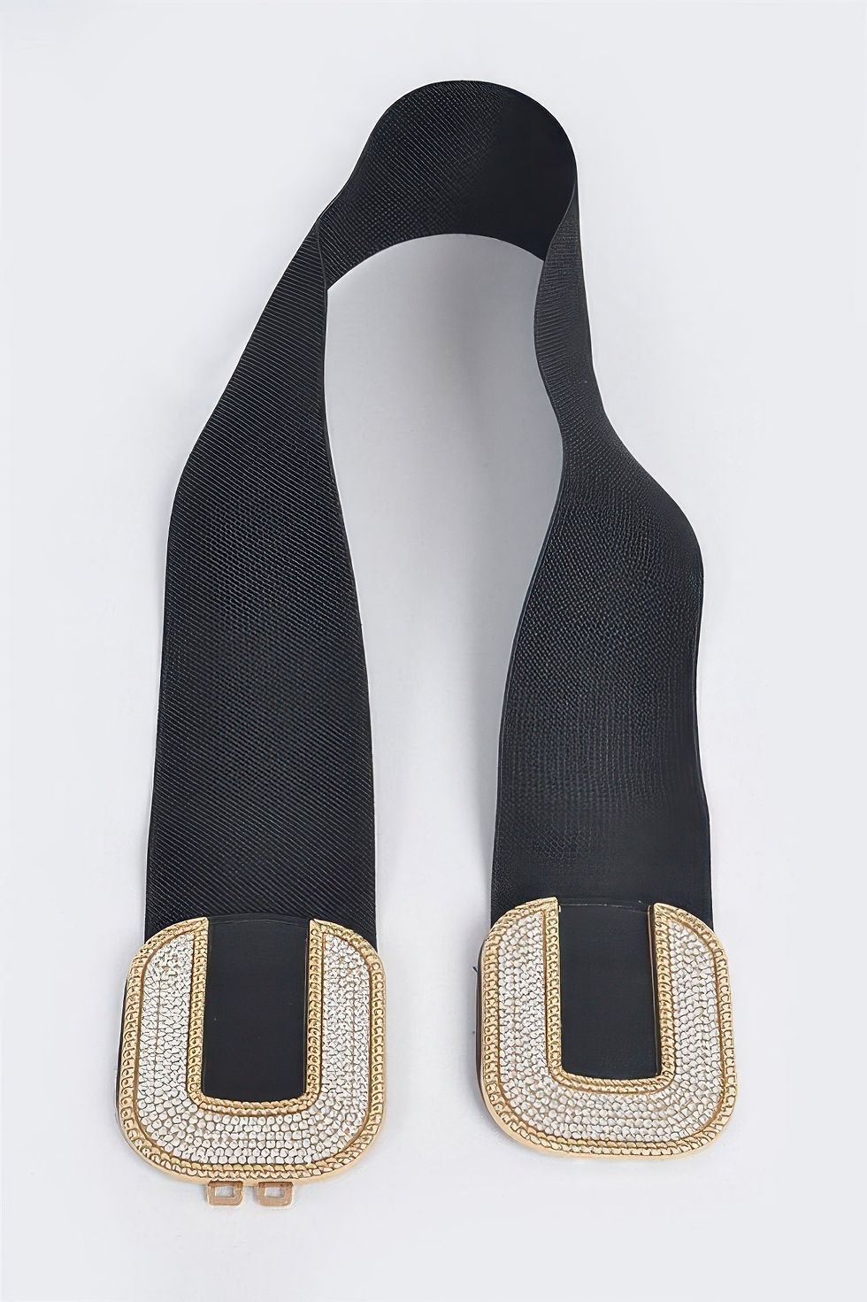 Thumbnail: Rhinestone Buckle Stretch Belt