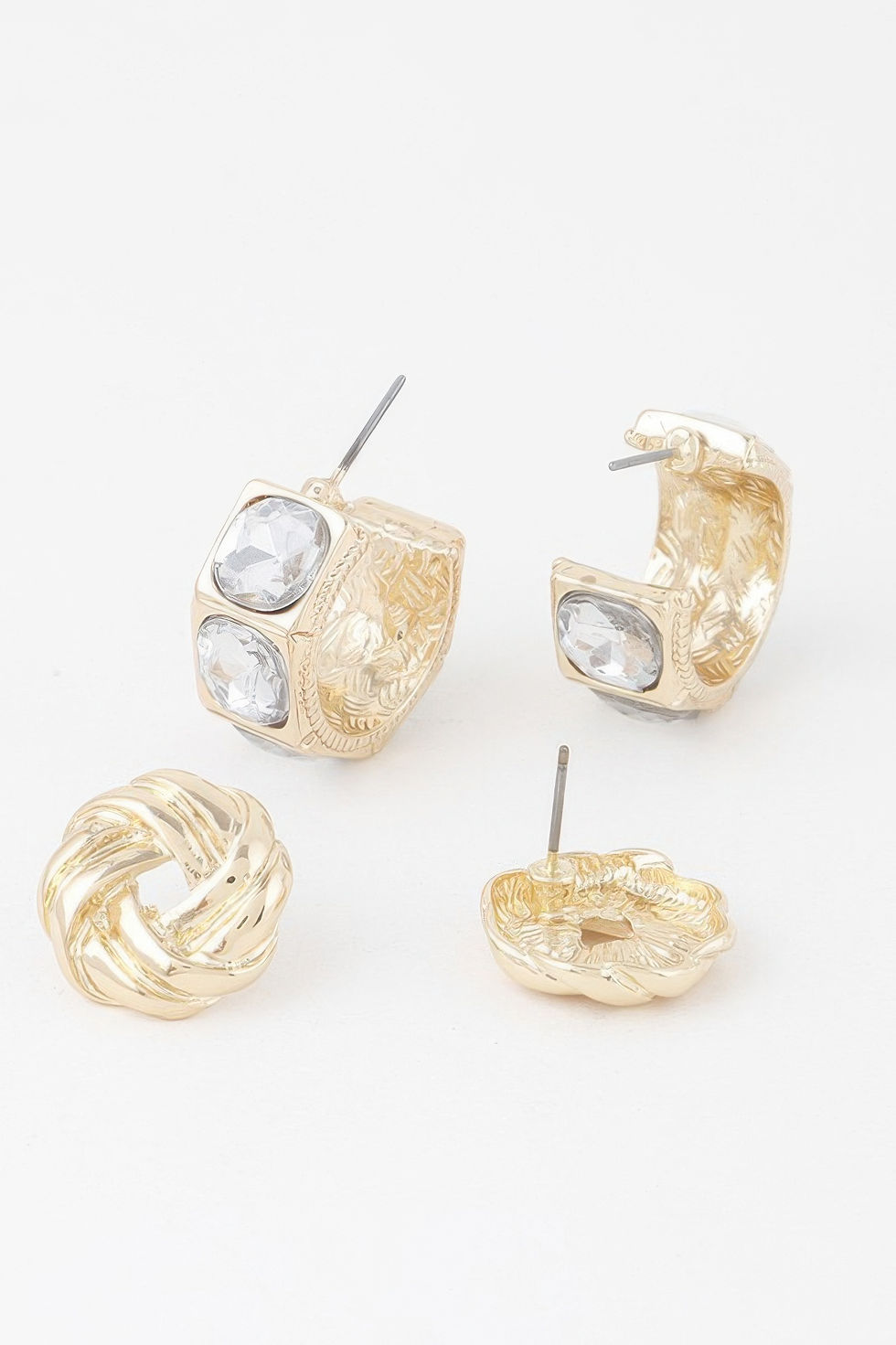 Thumbnail: Embellished Zircon Earrings Set