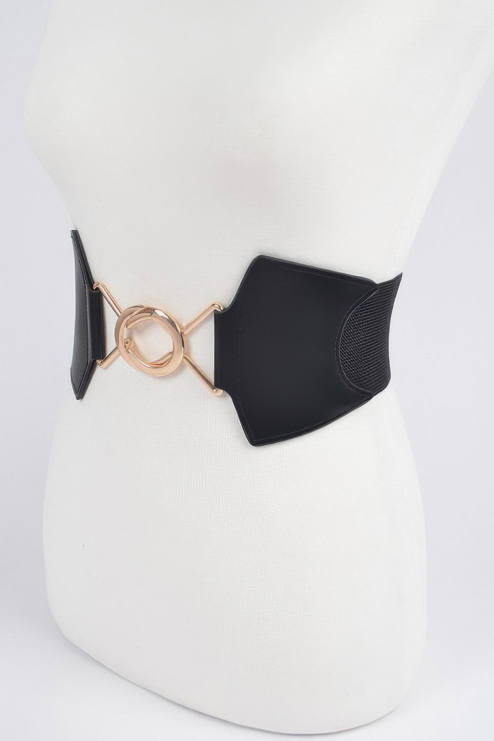 Thumbnail: Faux Leather Plus Size Elastic Belt