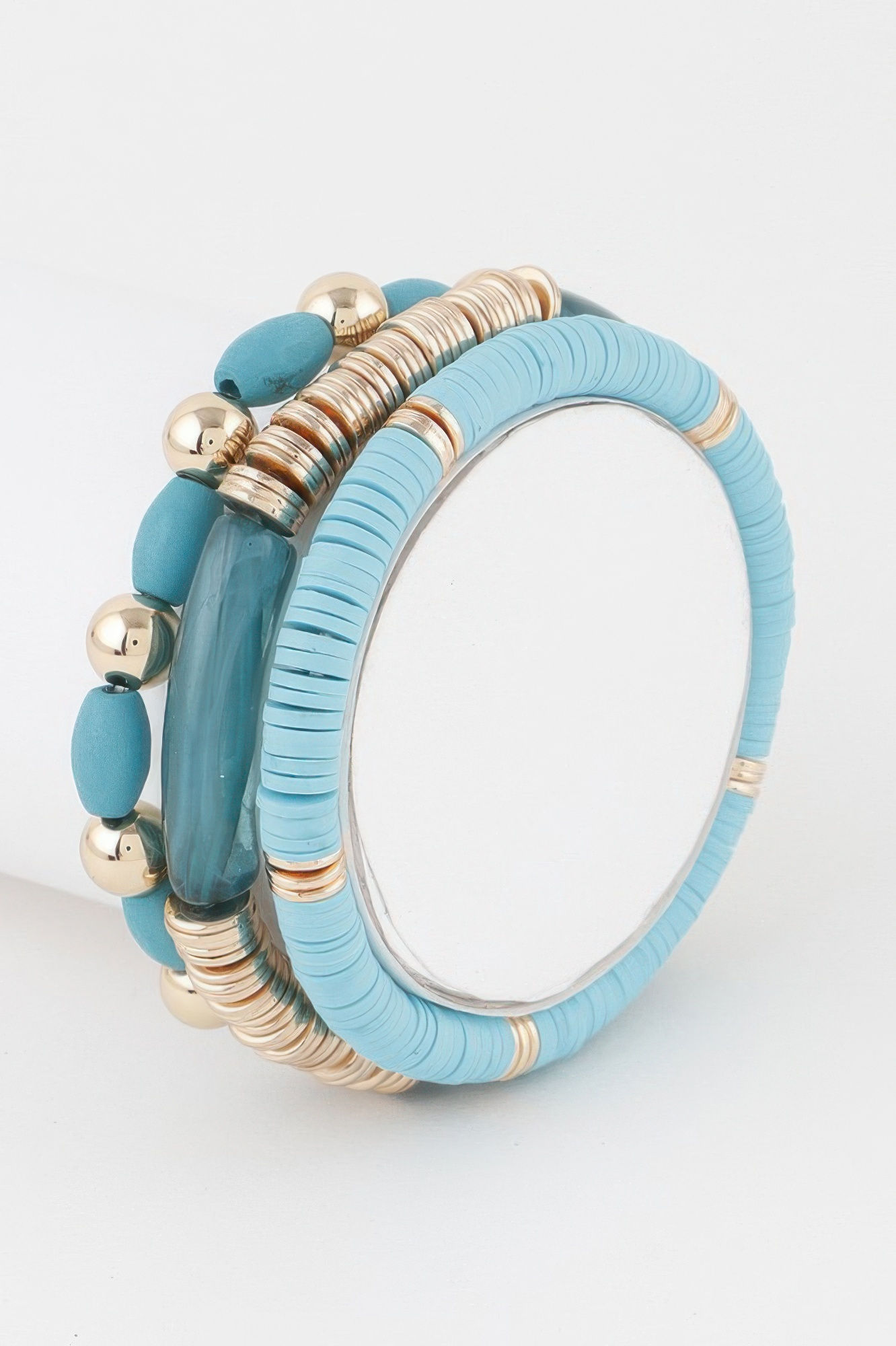 Triple Layered Bead Bracelet