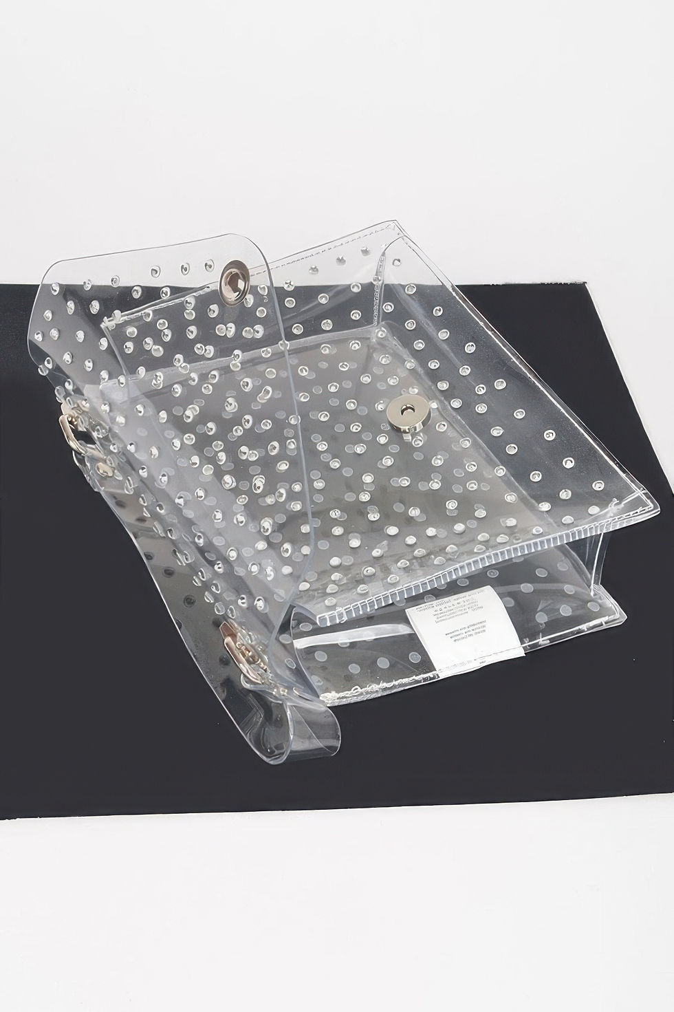 Thumbnail: Rhinestone Hot Fix Clear Crossbody Bag