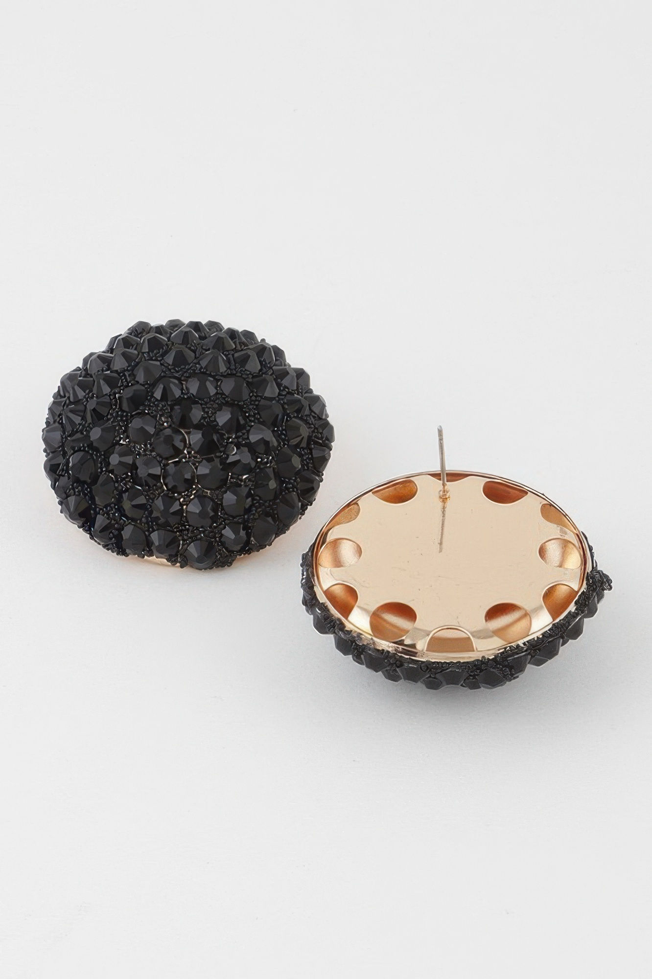 Jeweled Dome Stud Earrings