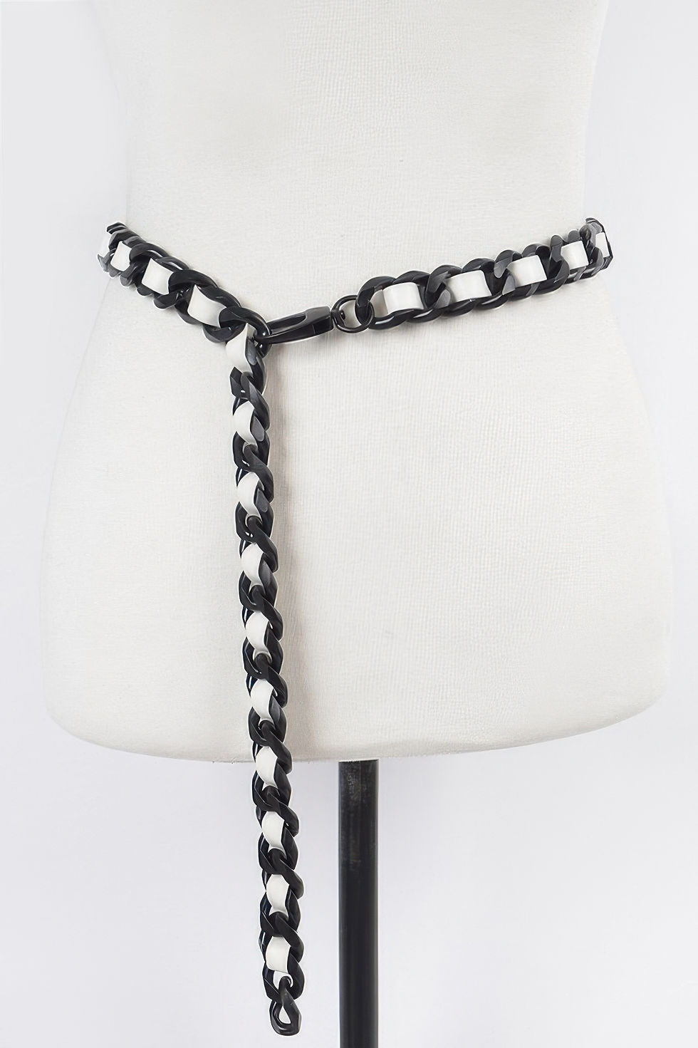 Thumbnail: Faux Leather Oversized Chain Belt
