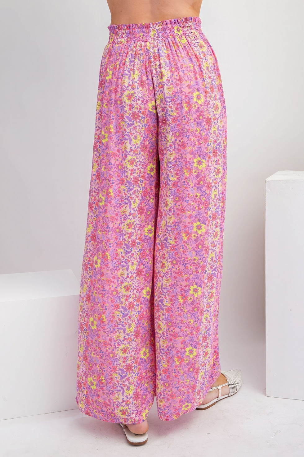 Thumbnail: Floral Print Gauze Palazzo Pants
