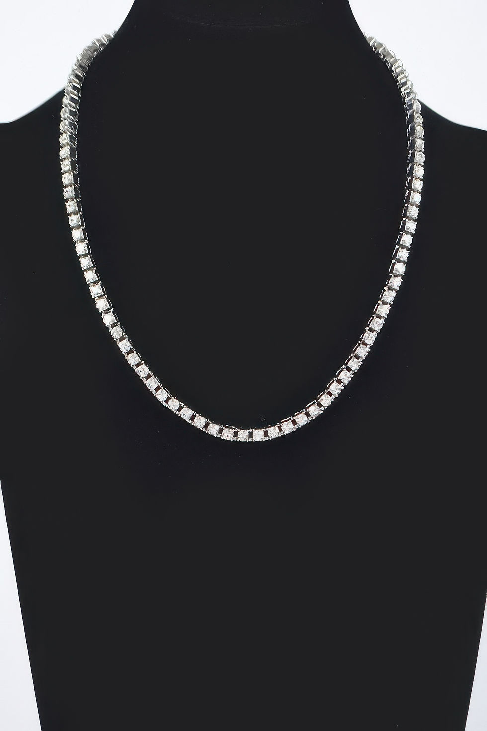 Thumbnail: Rhinestone Chain Layered Necklace Chain