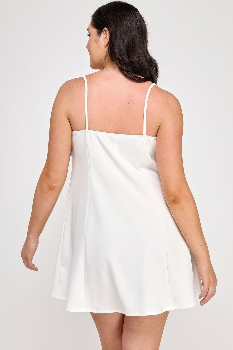 Thumbnail: Plus Size Fit & Flare Scuba Crepe Dress