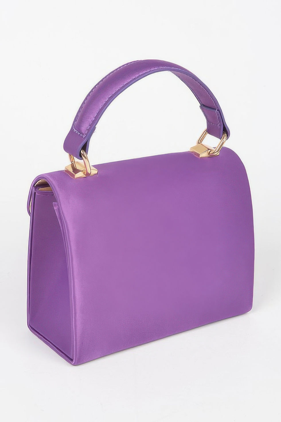 Thumbnail: Satin Top Handle Flap Crossbody Bag