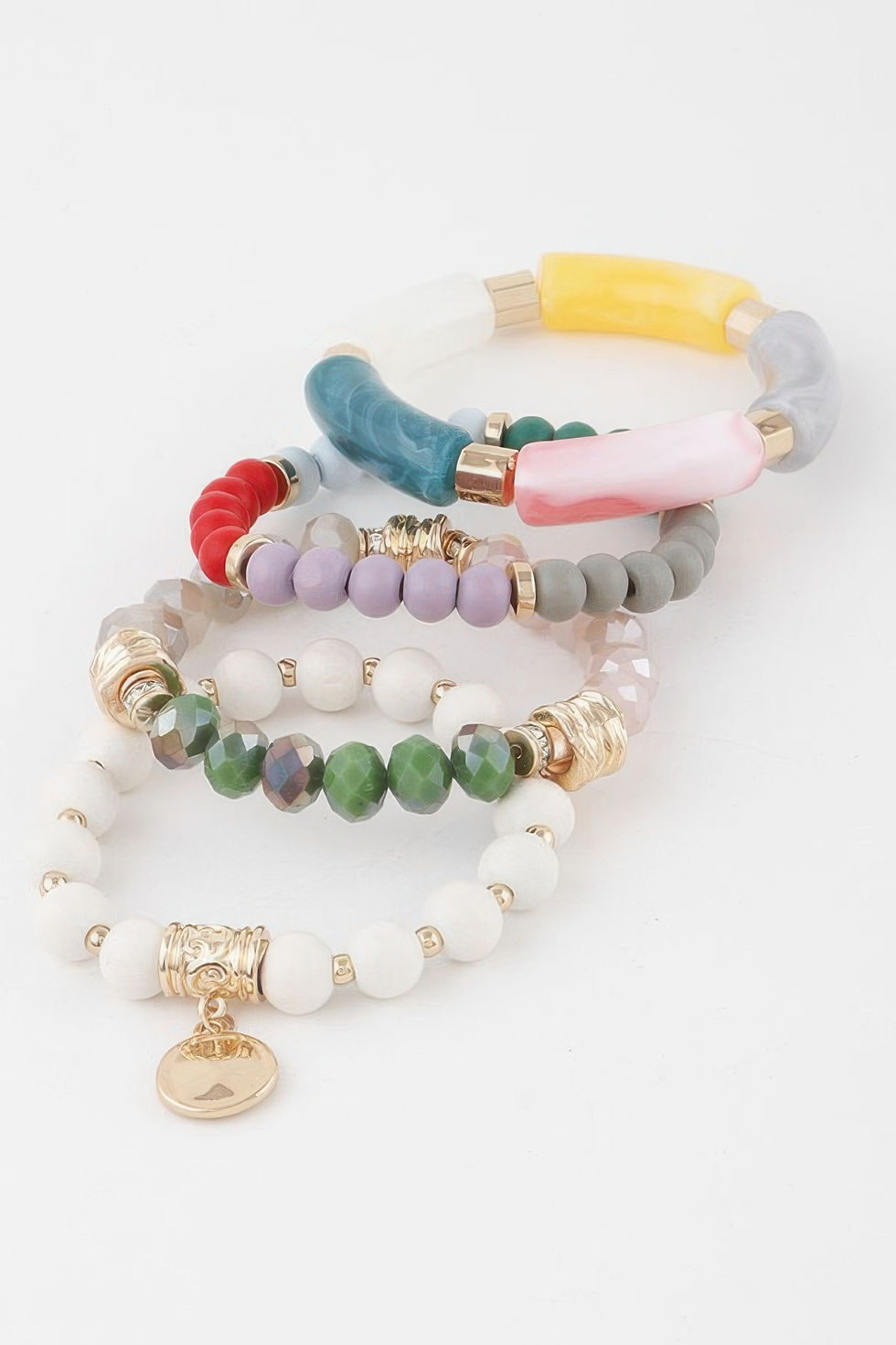 Thumbnail: Multi Crystal Pendant Bracelet