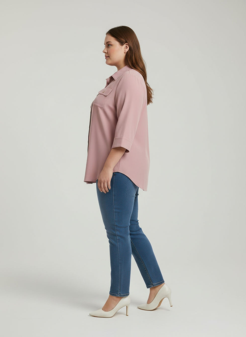 Thumbnail: Sand Utility Button Front Shirt Tunic