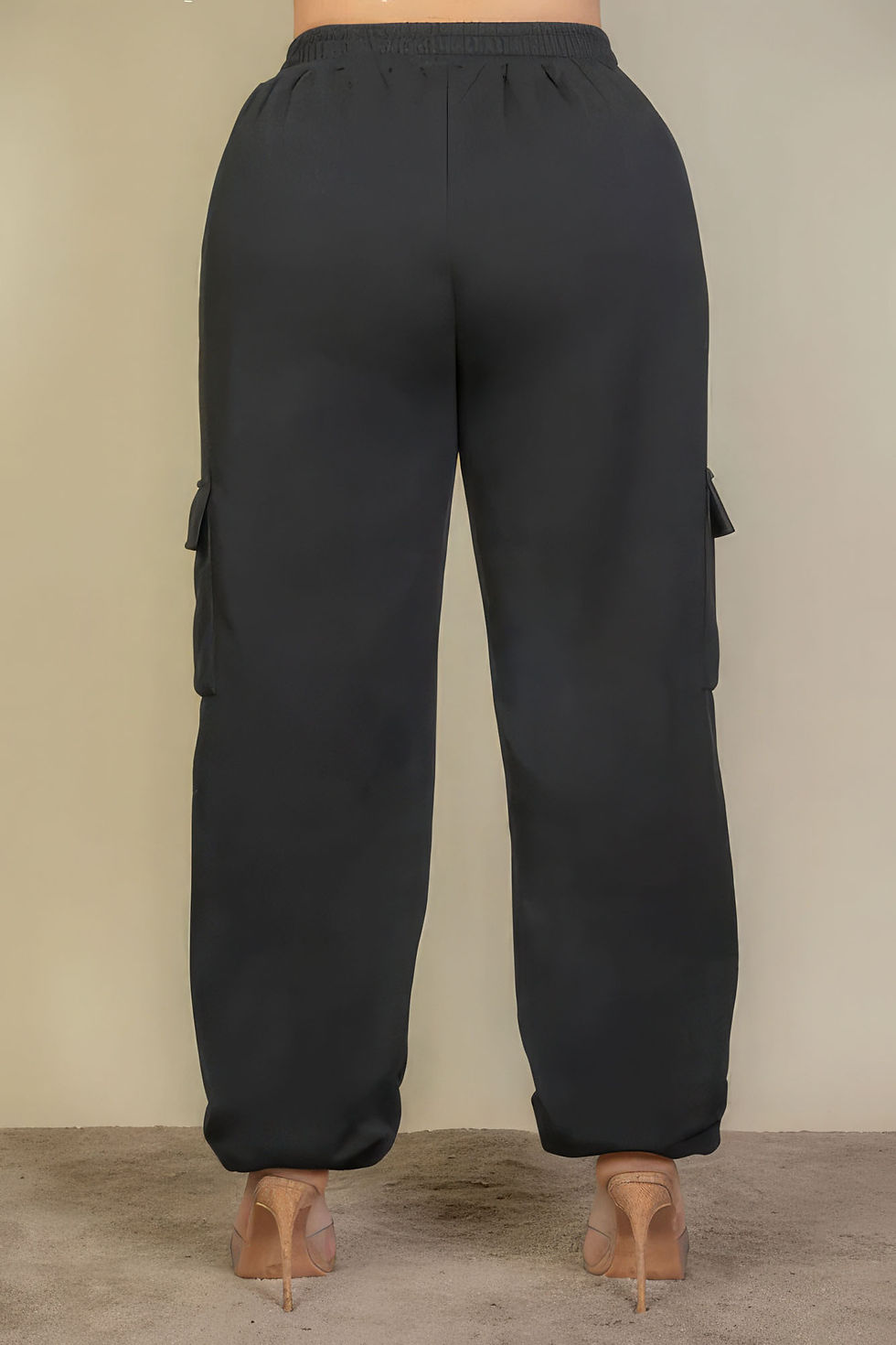 Thumbnail: Plus Size Side Pocket Drawstring Waist Sweatpants