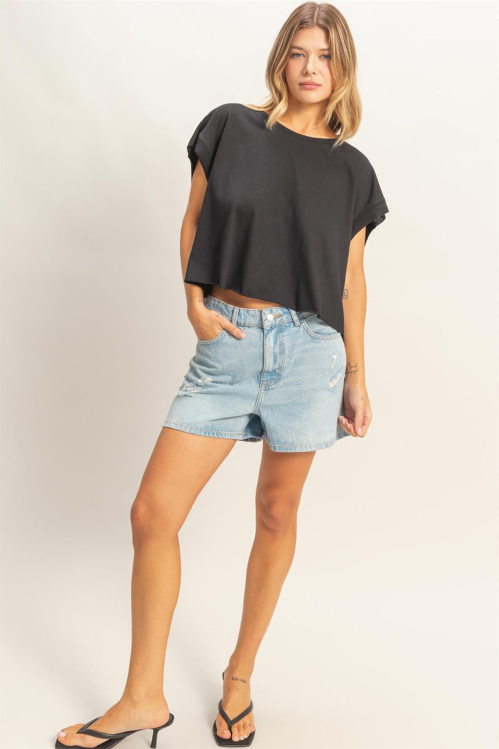 Thumbnail: Boxy Crew Neck Top