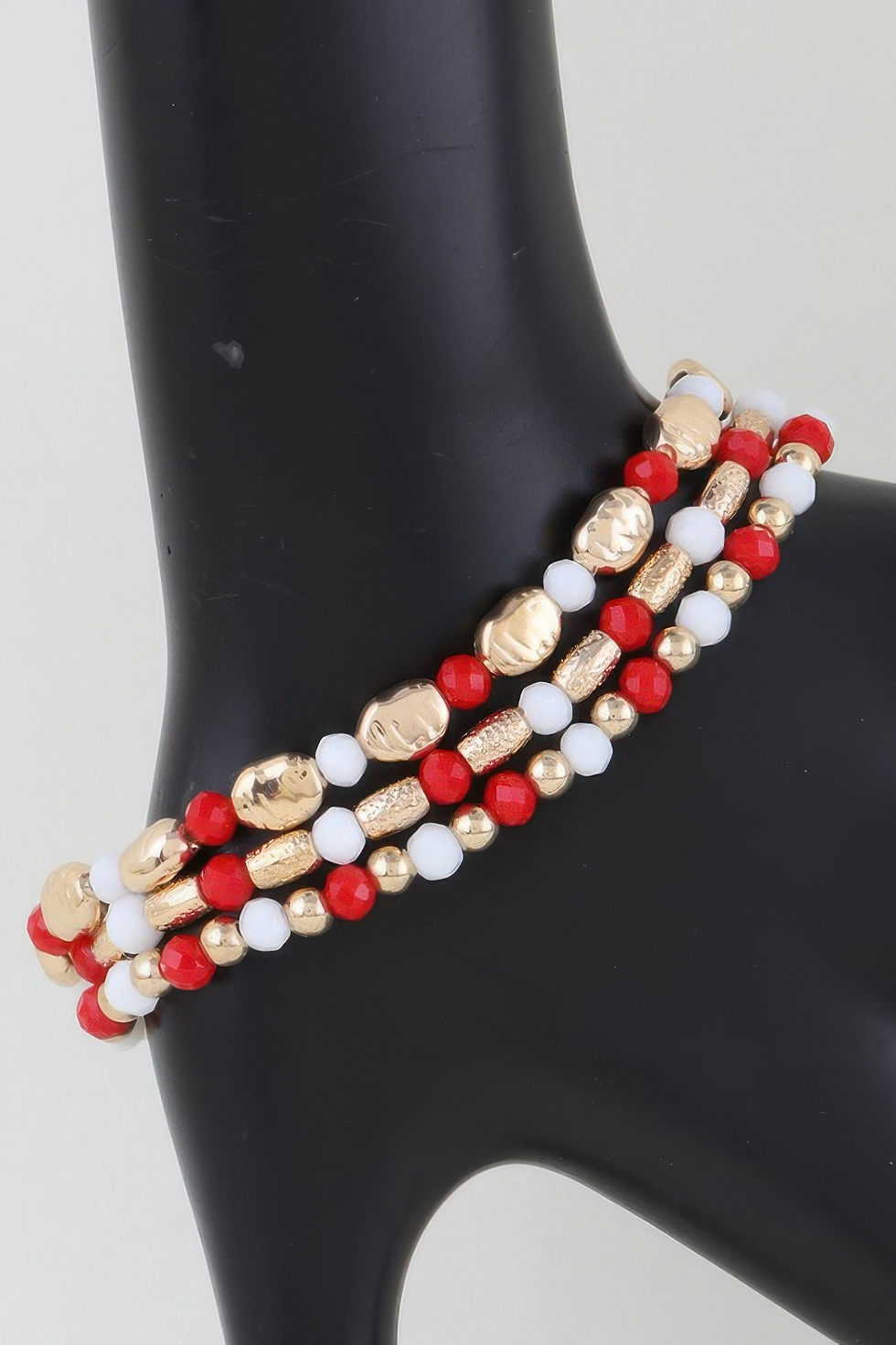 Thumbnail: Multi Tone Stone Beaded Bracelet