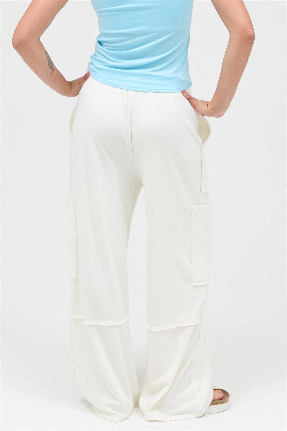 Thumbnail: Mineral Wash Wide Leg Cargo Pants