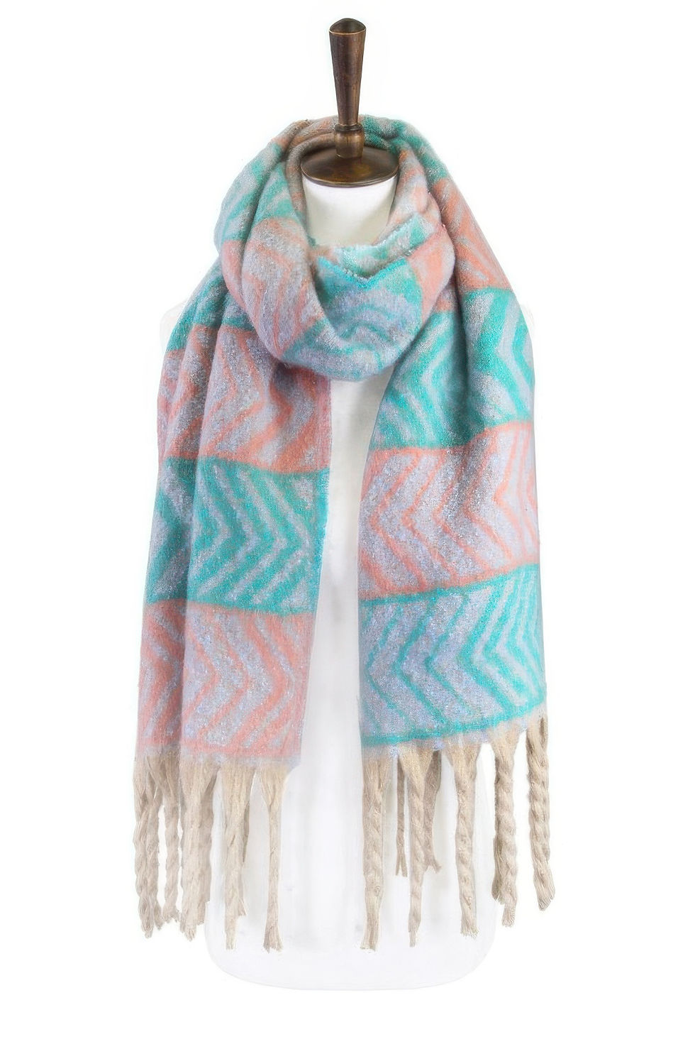 Thumbnail: Two Toned Fringe Scarf