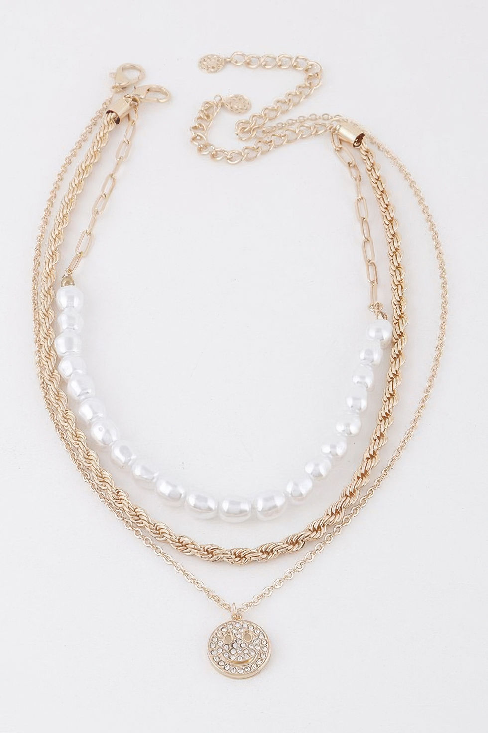 Thumbnail: Multi Chain N Pearl Necklace